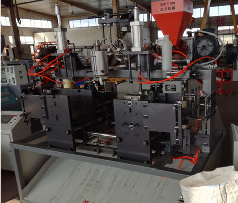 Çift İstasyon 1000ml PE Şişe Ekstrüzyon Şişirme Makinesi 7.5kw