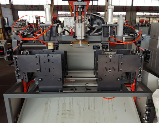 Çift İstasyon 1000ml PE Şişe Ekstrüzyon Şişirme Makinesi 7.5kw