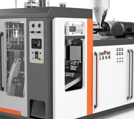 ISO 8MPa Plastik Hdpe Şişe Şişirme Makinesi PE Şişirme 35KN