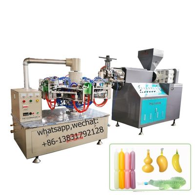 LDPE Buz Lolly Tüp Otomatik Şişe Şişirme Makinesi HDPE 15kw 2 İstasyon
