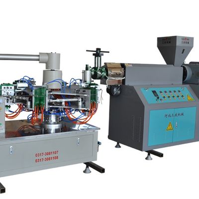 Dia 10cm Plastik Şişe Şişirme Makinesi 0.4m3 / Min Plastik Tüp Yapma Makinesi 2000kg